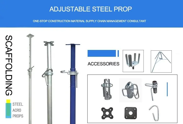 Concrete Formwork Telescopic Shoring Steel Prop