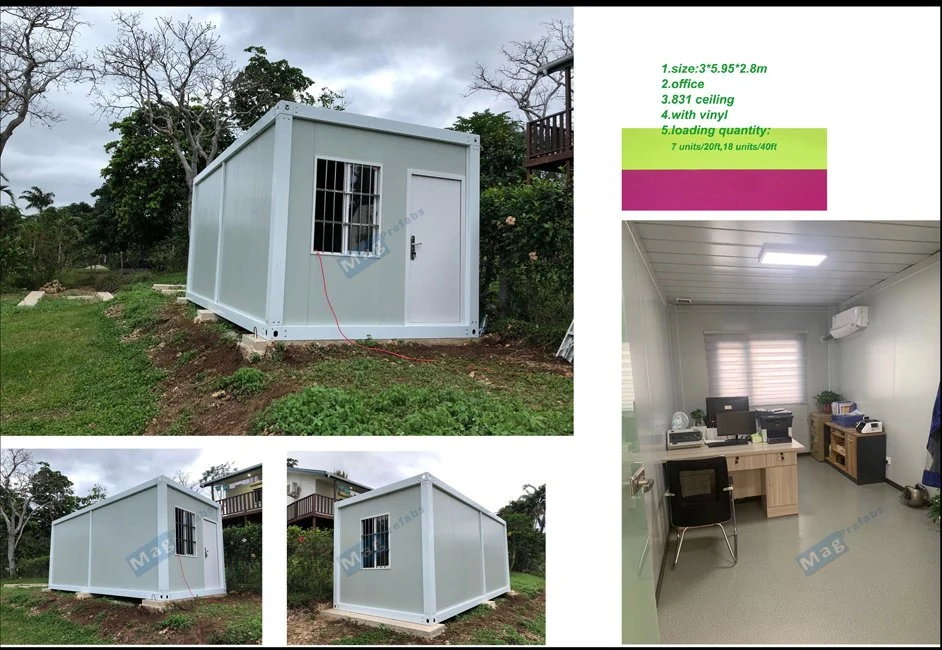 Customized Mobile Prefabricated Container Van Home Portable Prefab House Container House