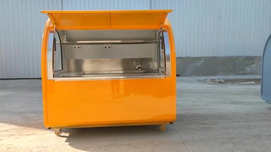 Mobile Food Dining Car Small Buffet Bakery Shop Street Food Cart Trailer with American Standard