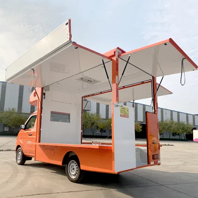 High Quality Mobile Shop Kitchen Truck Trailer Gasoline Food Railer Car for Sale